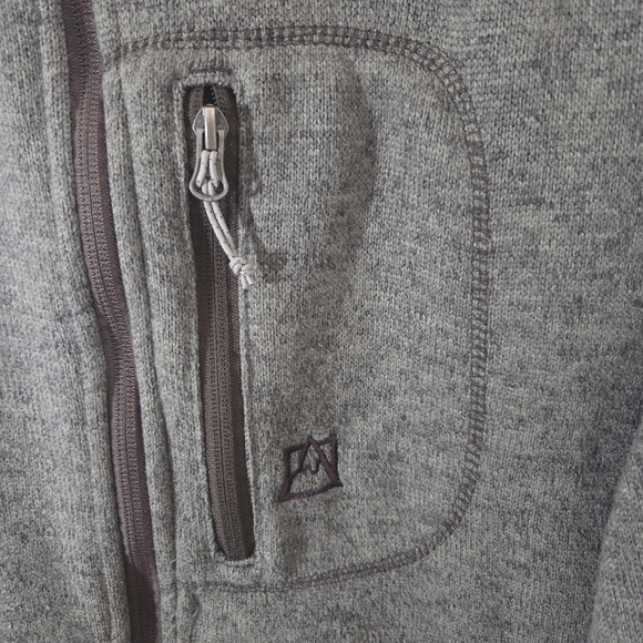 Avalanche Green Zip Up Sweater for Outdoor Comfort Size L - Picture 3 of 6